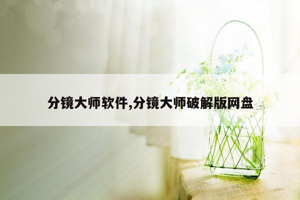 分镜大师软件,分镜大师破解版网盘