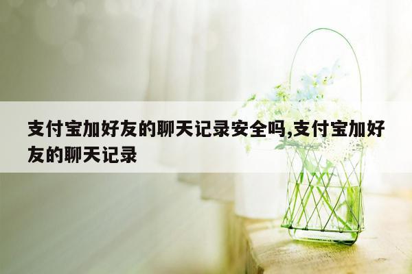 支付宝加好友的聊天记录安全吗,支付宝加好友的聊天记录