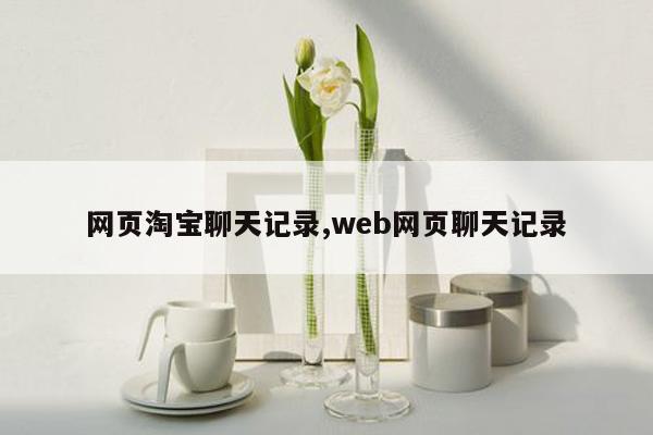 网页淘宝聊天记录,web网页聊天记录