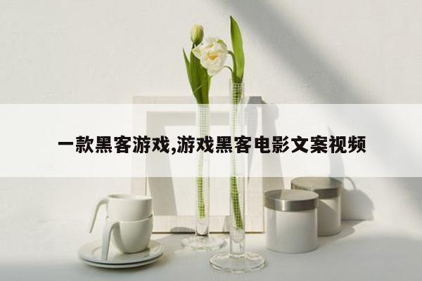 一款黑客游戏,游戏黑客电影文案视频