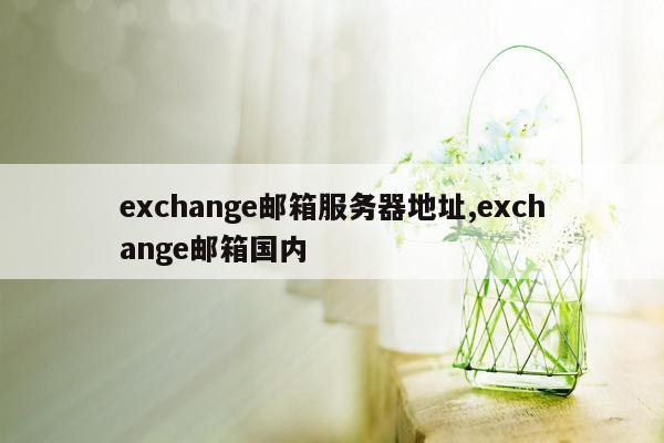 exchange邮箱服务器地址,exchange邮箱国内