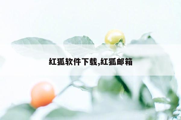 红狐软件下载,红狐邮箱