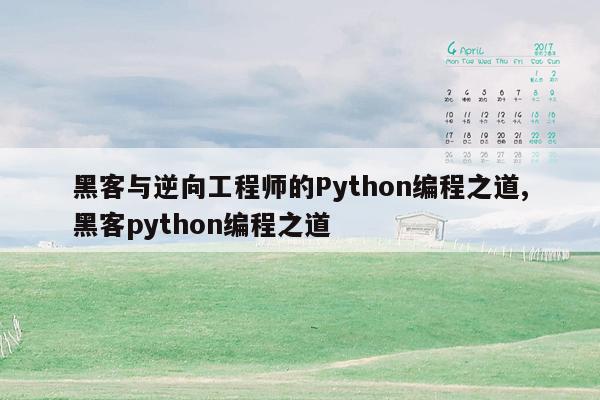 黑客与逆向工程师的Python编程之道,黑客python编程之道