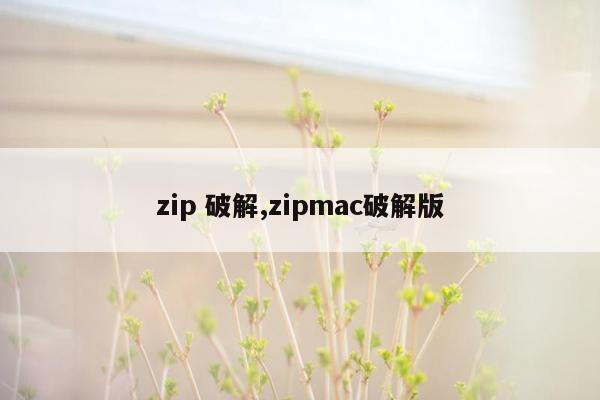 zip 破解,zipmac破解版