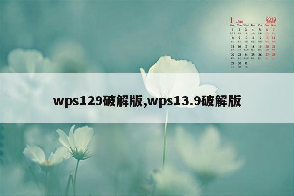 wps129破解版,wps13.9破解版