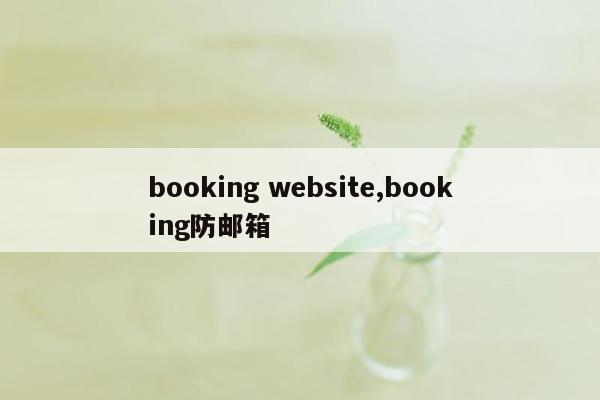 booking website,booking防邮箱