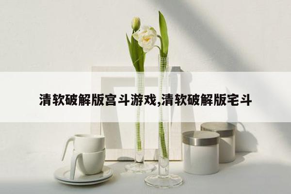 清软破解版宫斗游戏,清软破解版宅斗