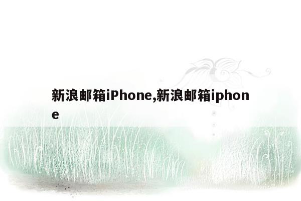 新浪邮箱iPhone,新浪邮箱iphone